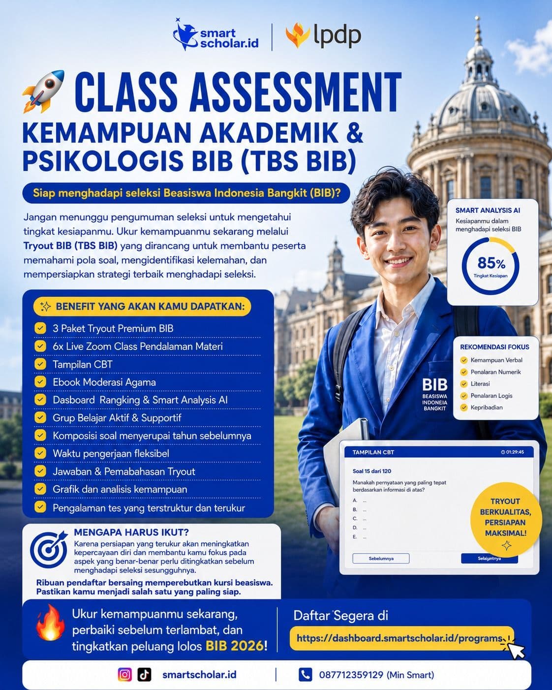 Premium Tryout Class BIB 1 Bulan