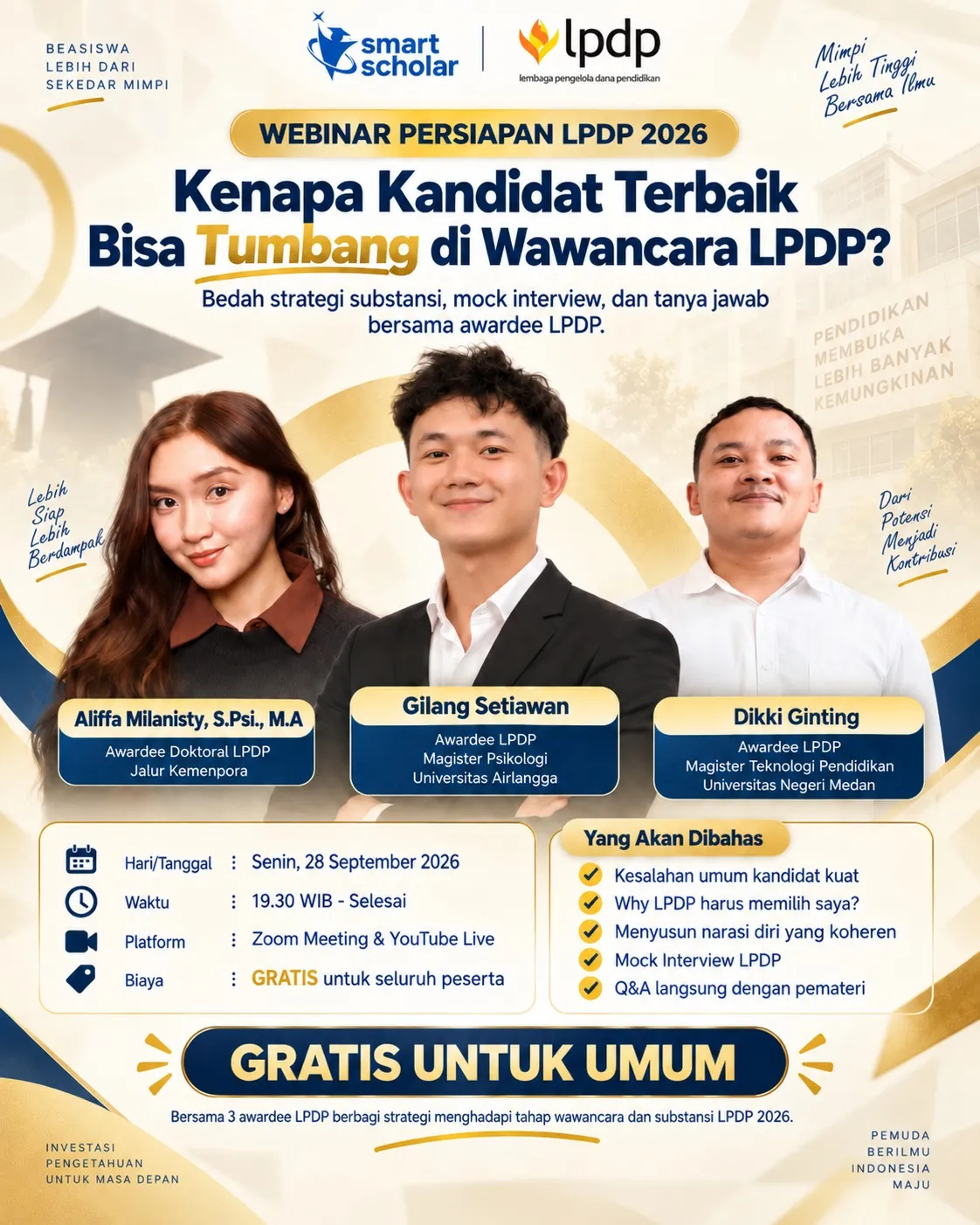 Webinar Persiapan Wawancara & Substansi Premium
